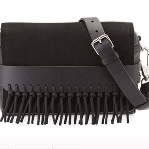 3.1 Phillip Lim Bianca Olive/Black fringed crossbody. CB220